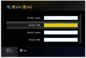 Parametres portals